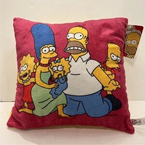 THE SIMPSONS Pillow “Silly Group” Family 10" Toy Factory With Tag. Matt G.